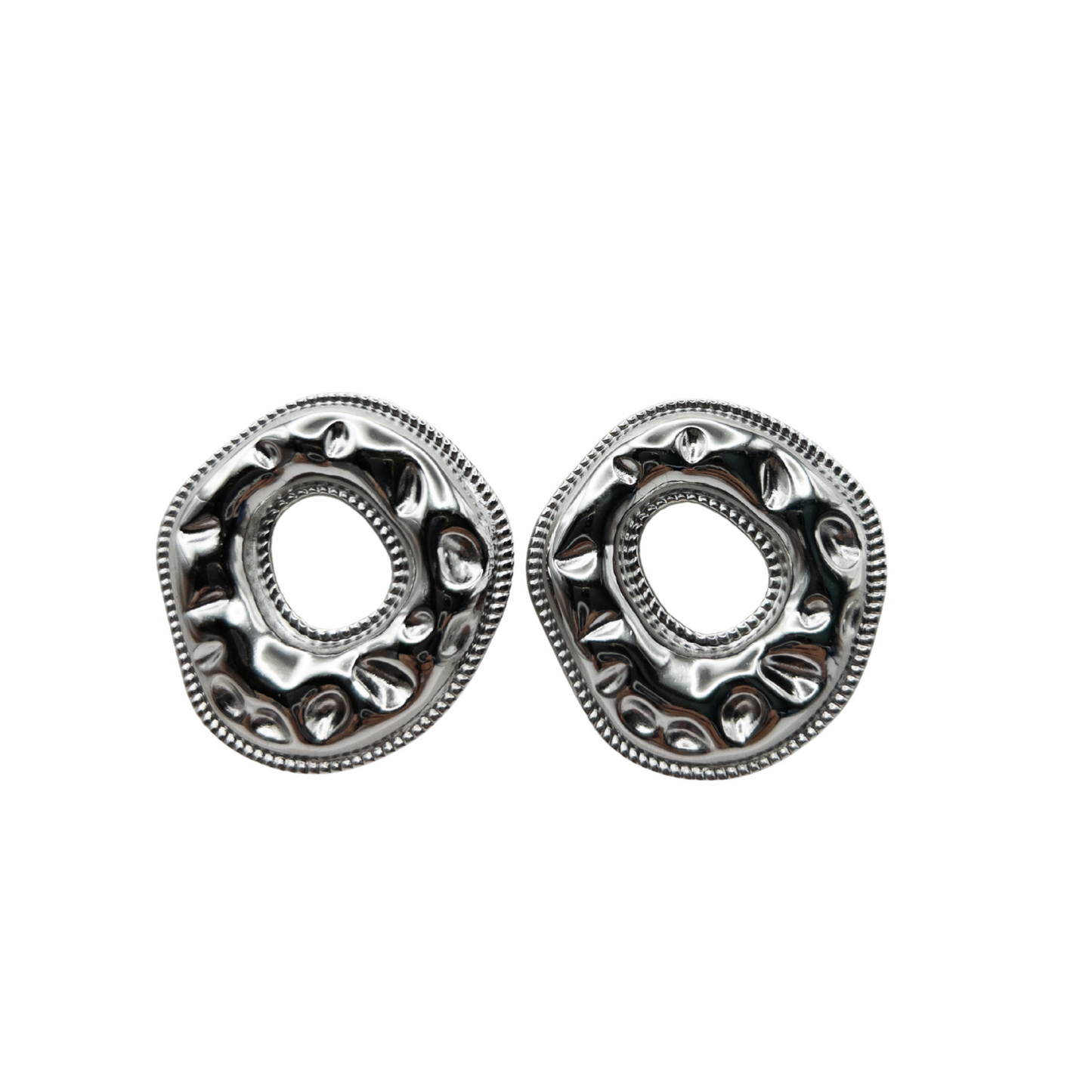 Pendientes ovalados acero inoxidable - Image 7868