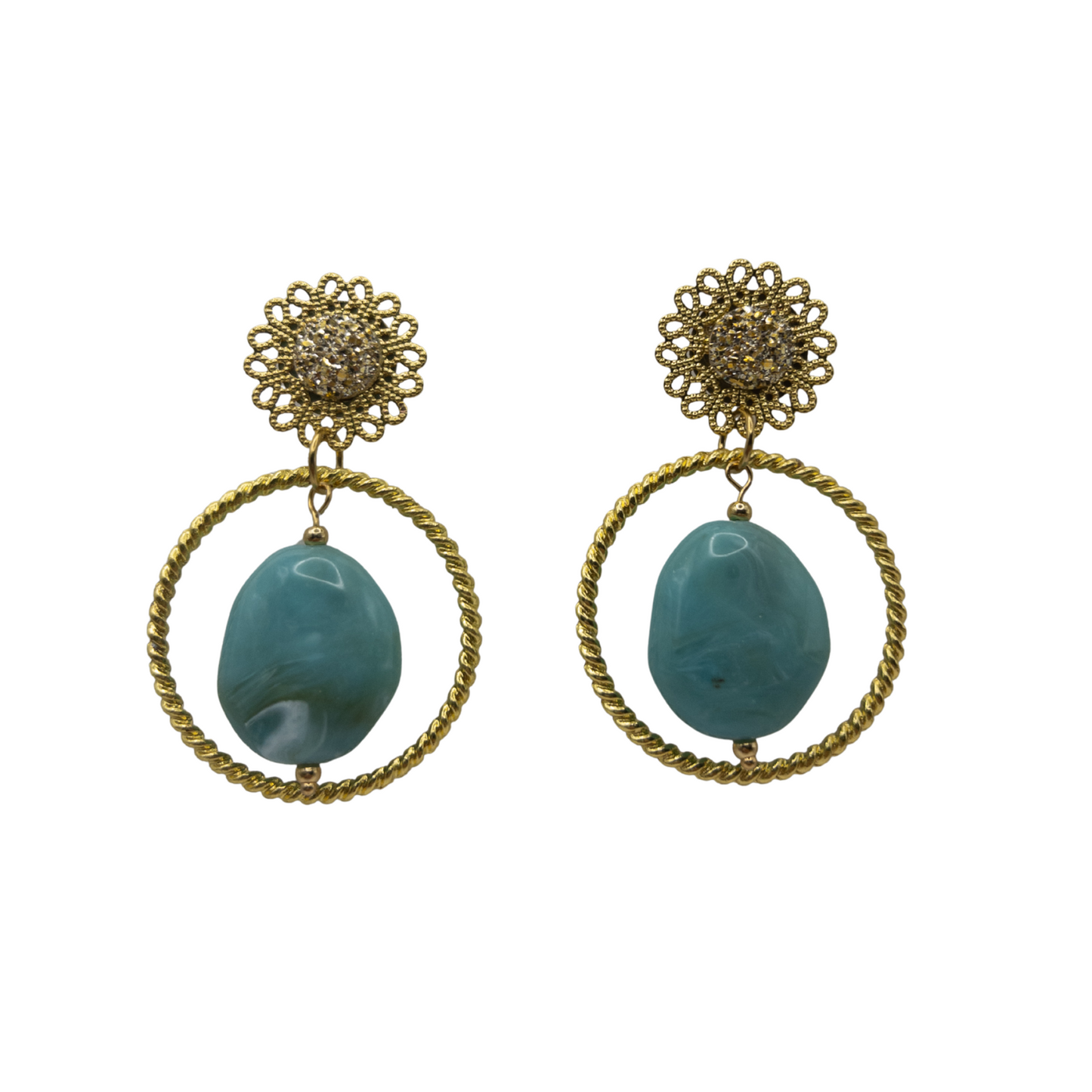 Pendientes flamenca aros