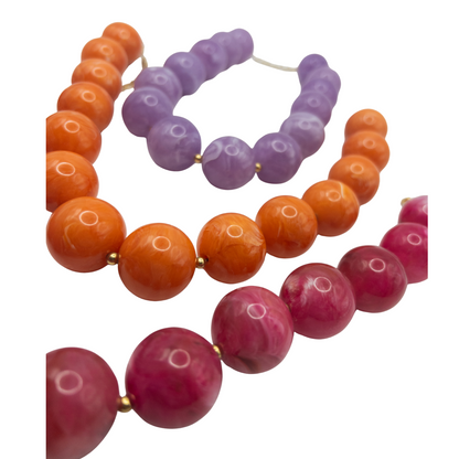 Collar bolas maxi flamenca