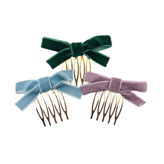 Peinecillo terciopelo lazo
