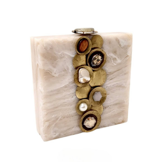 Clunch Tacha y Piedras Beige