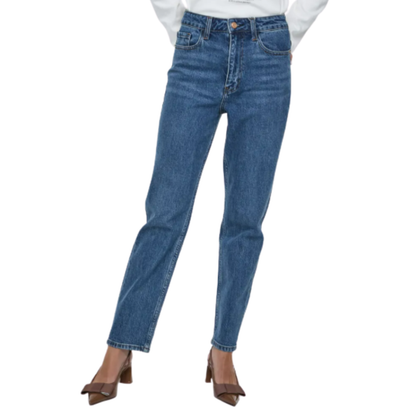 JEANS MOM FIT AZUL CLARO