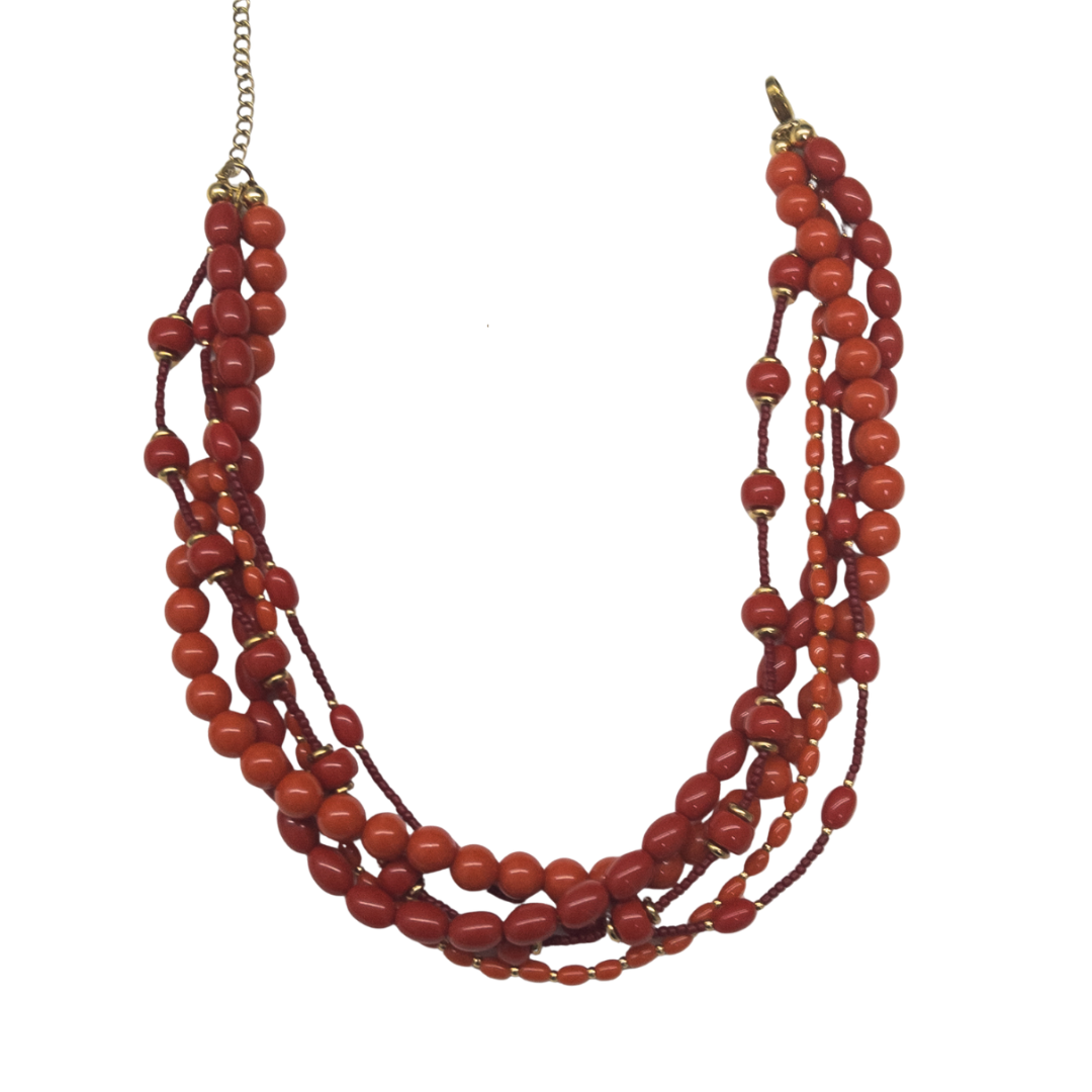 Collar Combinado Coral y Teja - Image 8335