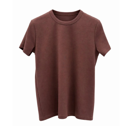 Camiseta Basic manga corta Marrón Chocolate - Image 8864