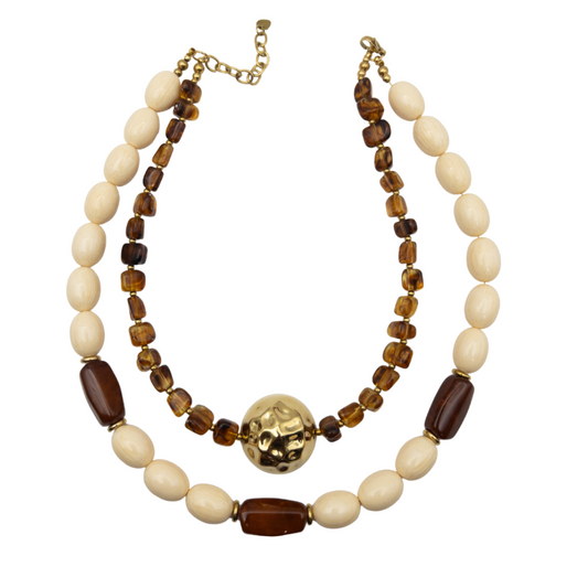 Collar combinado Ámbar y Beige - Image 8342