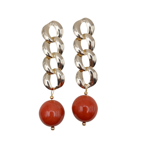 Pendientes Cadena Naranja - Image 8652