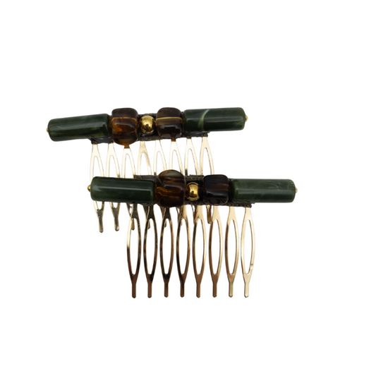 Peinecillo Verde Oliva y Ámbar - Image 8345