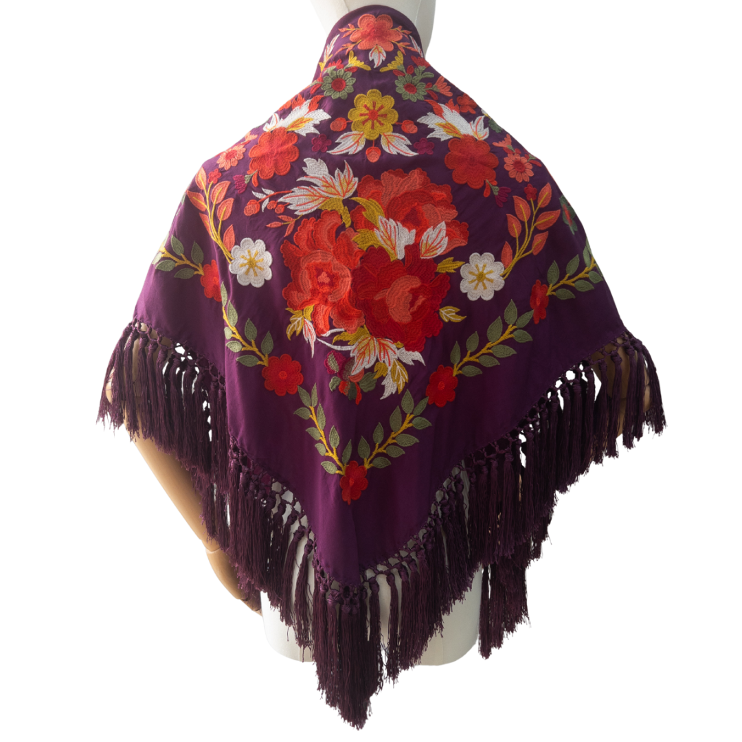 Mantón Pureza Berenjena - Image 8320