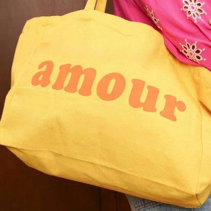 Bolsa de playa AMOUR Amarilla - Image 8936