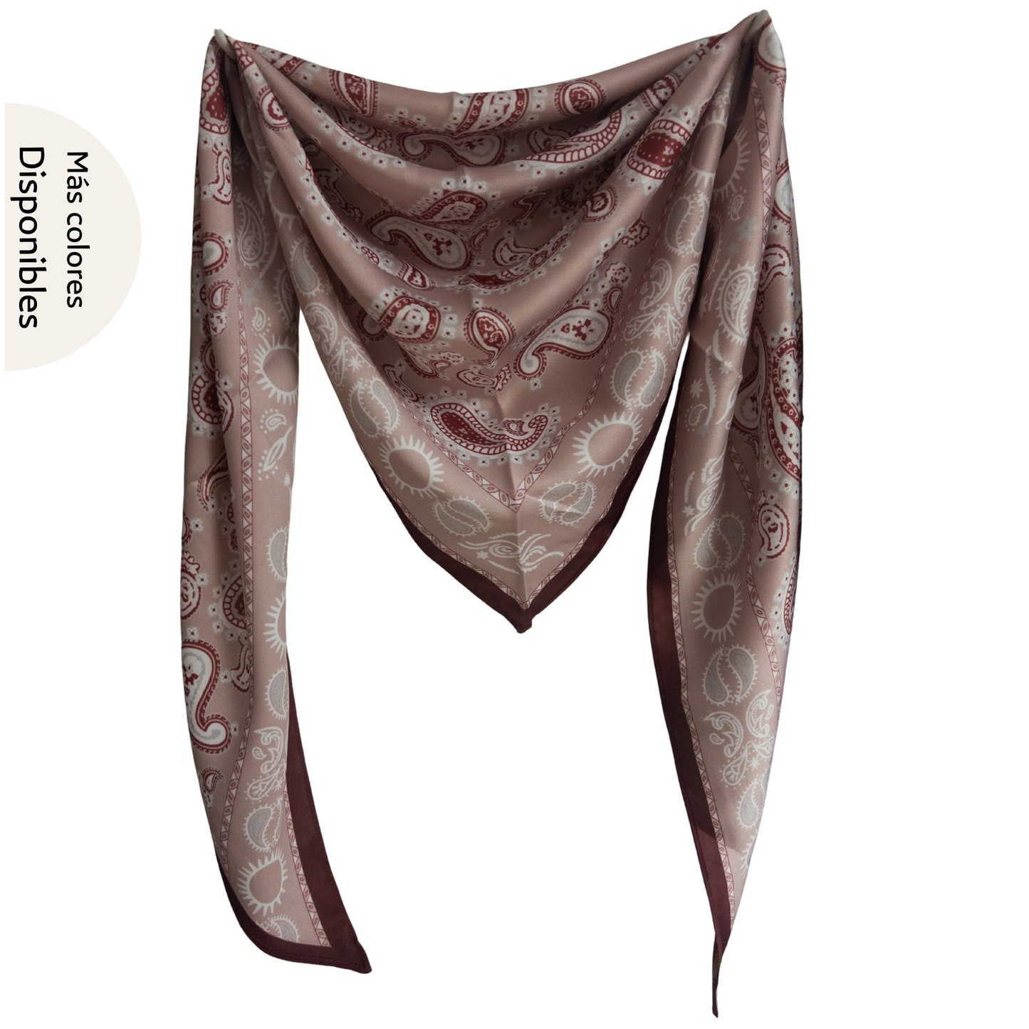 Pañuelo triángulo estampado