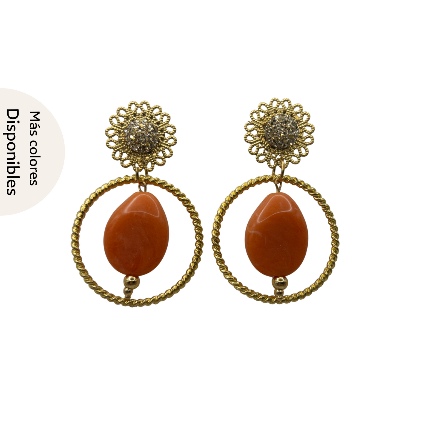 Pendientes flamenca aros