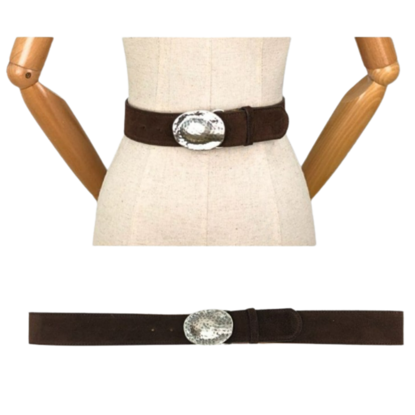 Cinturón piel serraje