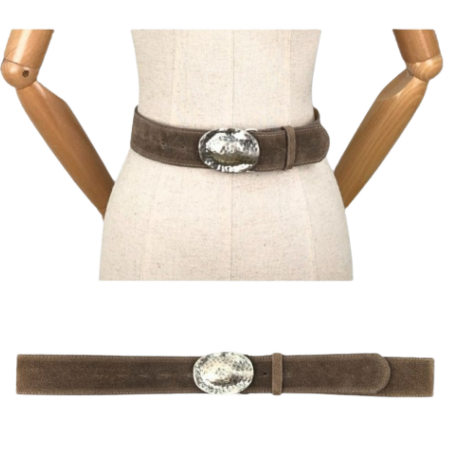 Cinturón piel serraje