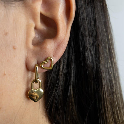 Pendientes Candado Love