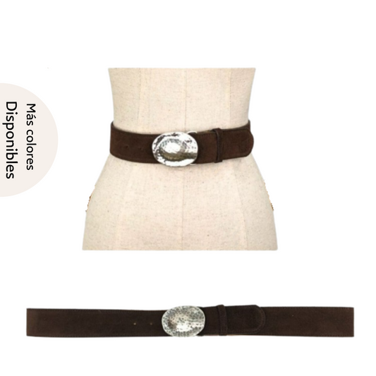 Cinturón piel serraje